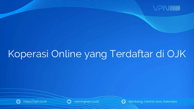 Koperasi Online yang Terdaftar di OJK
