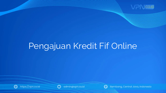 Pengajuan Kredit Fif Online
