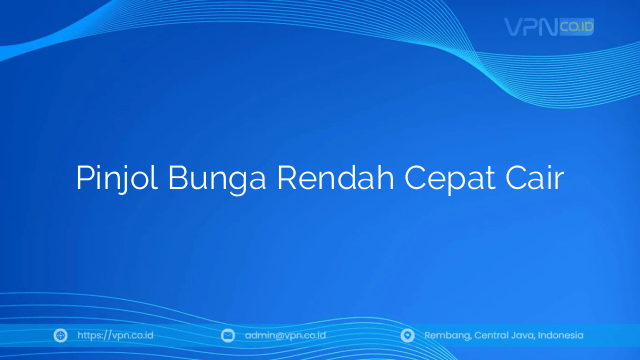Pinjol Bunga Rendah Cepat Cair