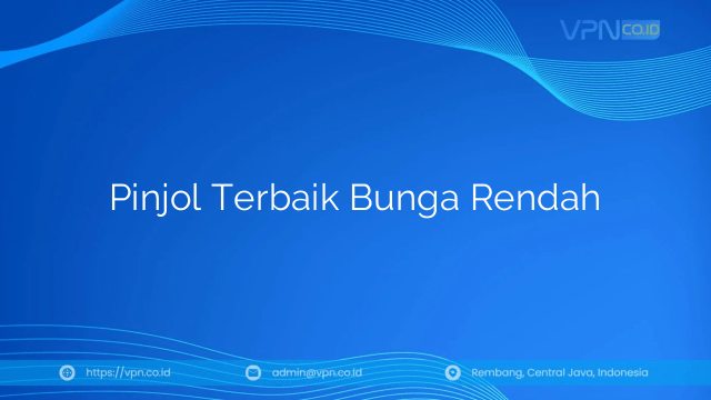 Pinjol Terbaik Bunga Rendah