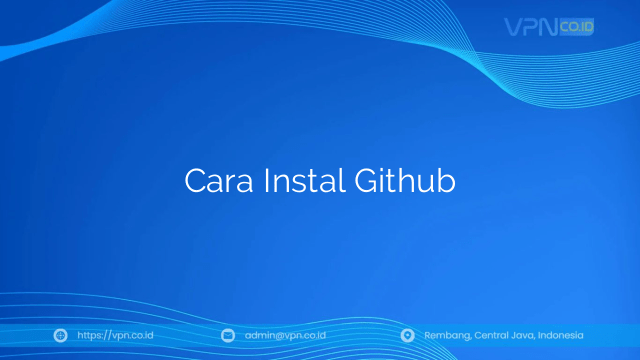 Cara Instal Github